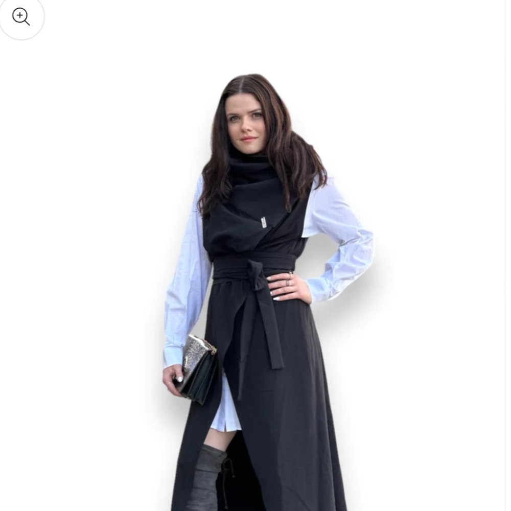 Supper cool long wrap vest